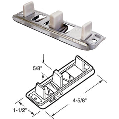 PRIME-LINE PRODUCTS Prime-line Products N 6560 Bypass Door Bottom Guide 2ct