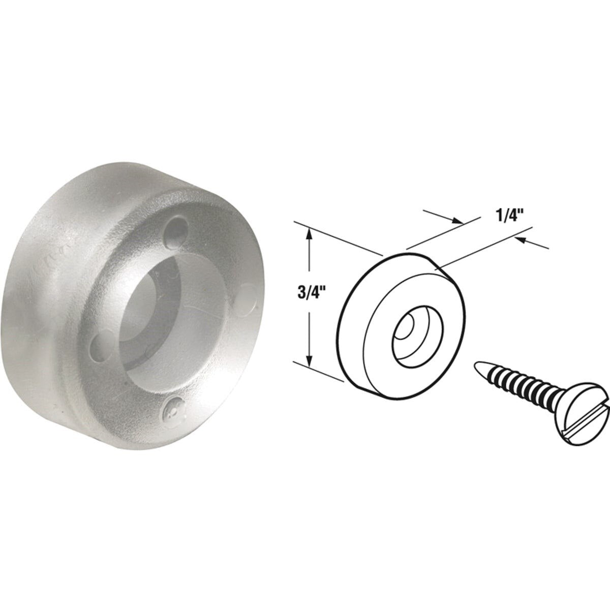 PRIME-LINE PRODUCTS Prime-line Products M 6119 Shower Door Bumper 4 Pack