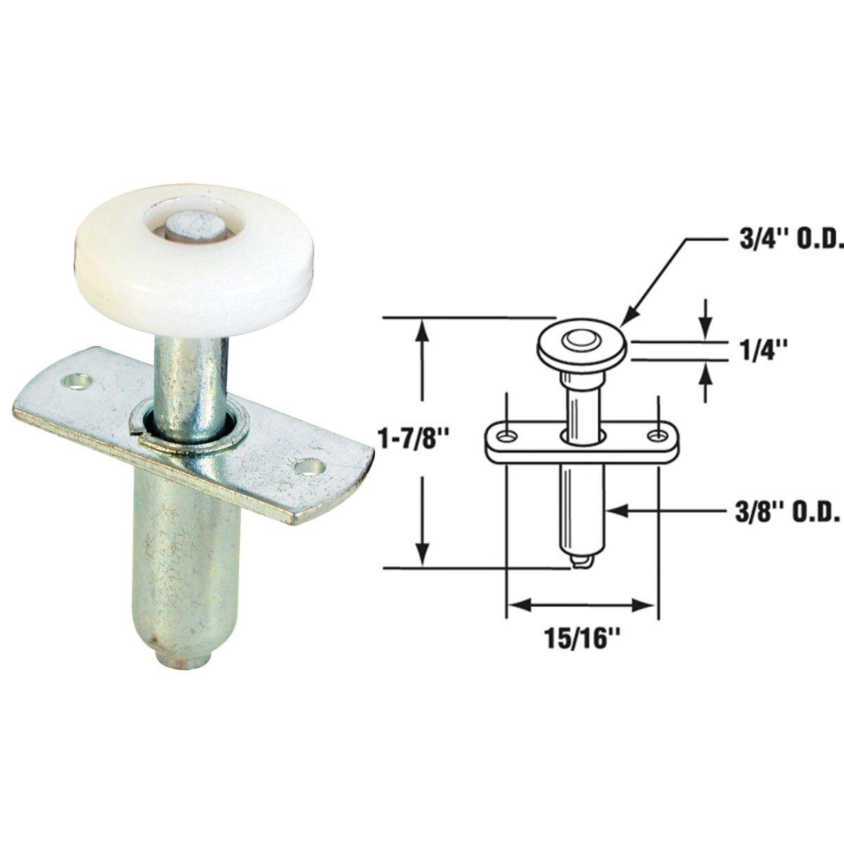 PRIME-LINE PRODUCTS Prime-line Products N 6611 Bi-fold Door Top Roller Guide