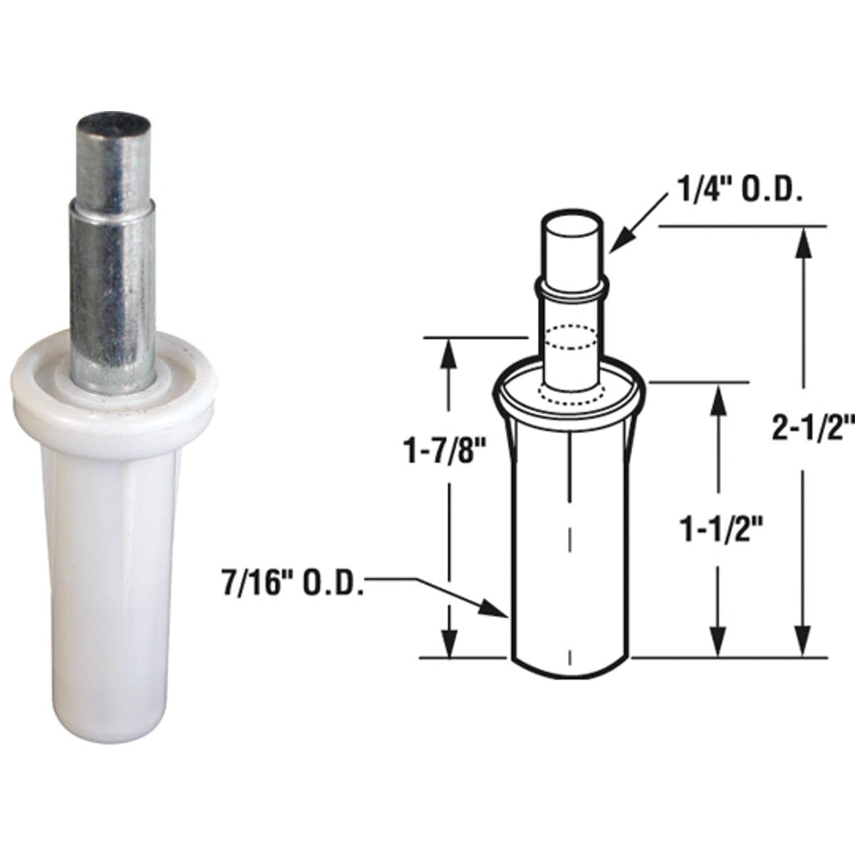 PRIME-LINE PRODUCTS Prime-line Products N 6583 Bifold Door Top Mount Pivot 2 Pack