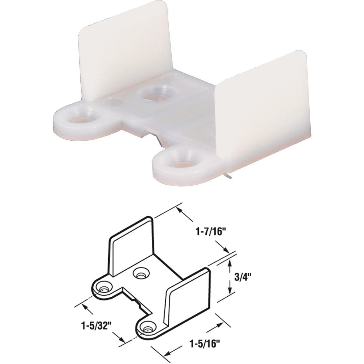 PRIME-LINE PRODUCTS Prime-line Products N 6565 Single Pocket Door Guide