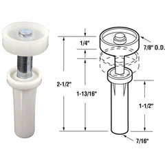 PRIME-LINE PRODUCTS Prime-line Products N 6582 Bifold Door Top Roller Guide 2 Pack