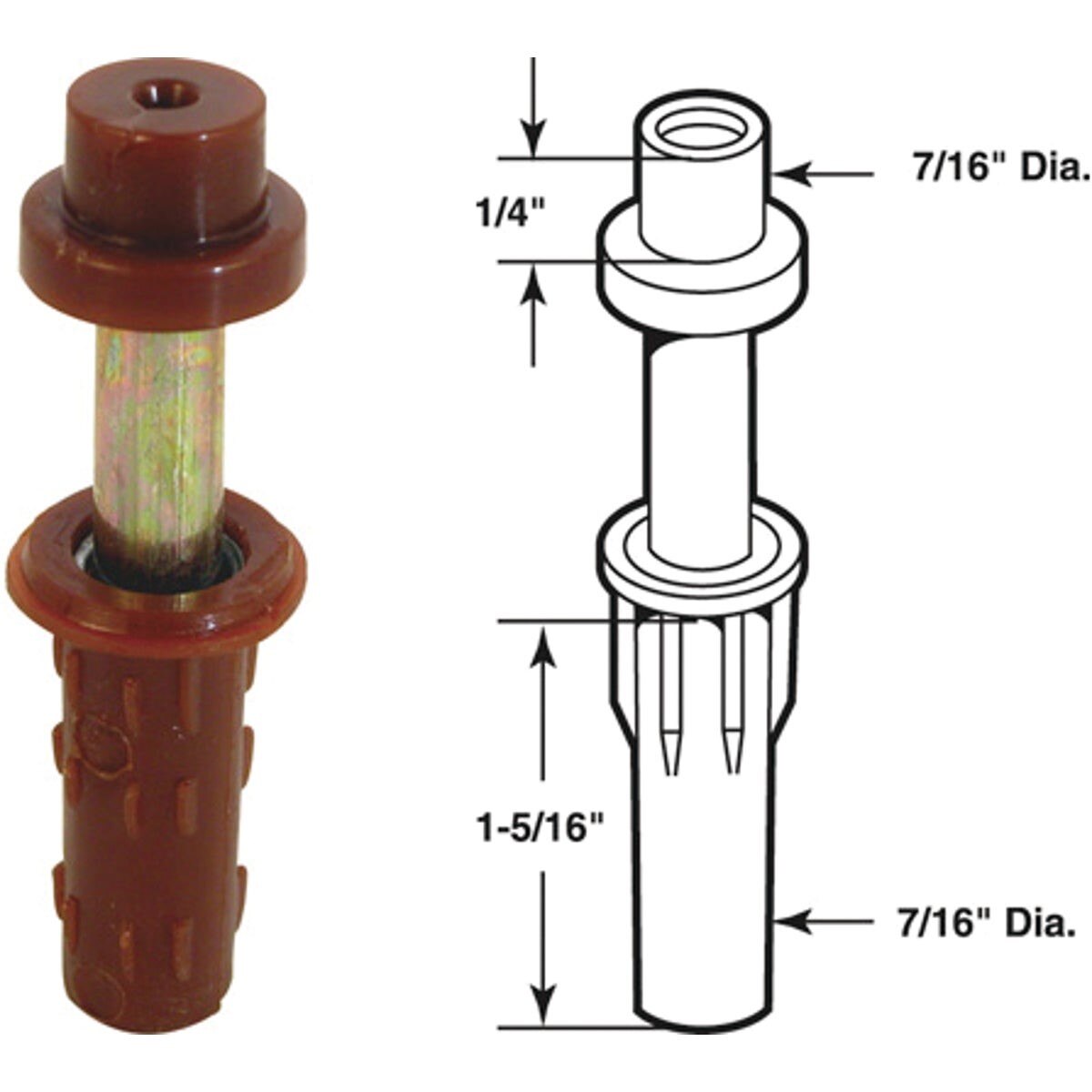 PRIME-LINE PRODUCTS Prime-line Products N 6701 Bifold Door Pivot Guide 2-pack