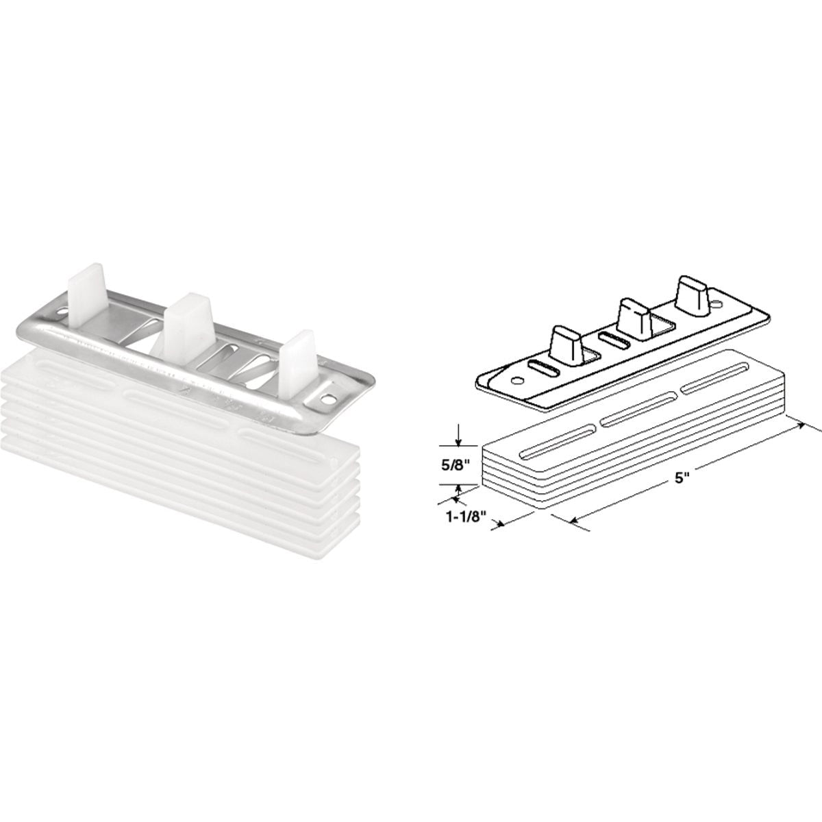 PRIME-LINE PRODUCTS Prime-line Products N 6661 Bypass Door Guide Riser