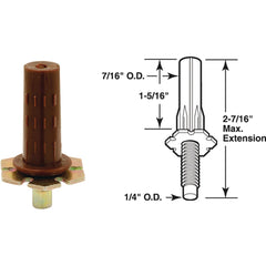 PRIME-LINE PRODUCTS Prime-line Products N 6707 Bifold Door Bottom Pivot 2-pack