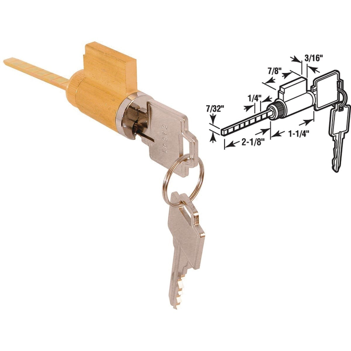 PRIME-LINE PRODUCTS Prime-line Products E 2000 Sliding Door Cylinder Lock