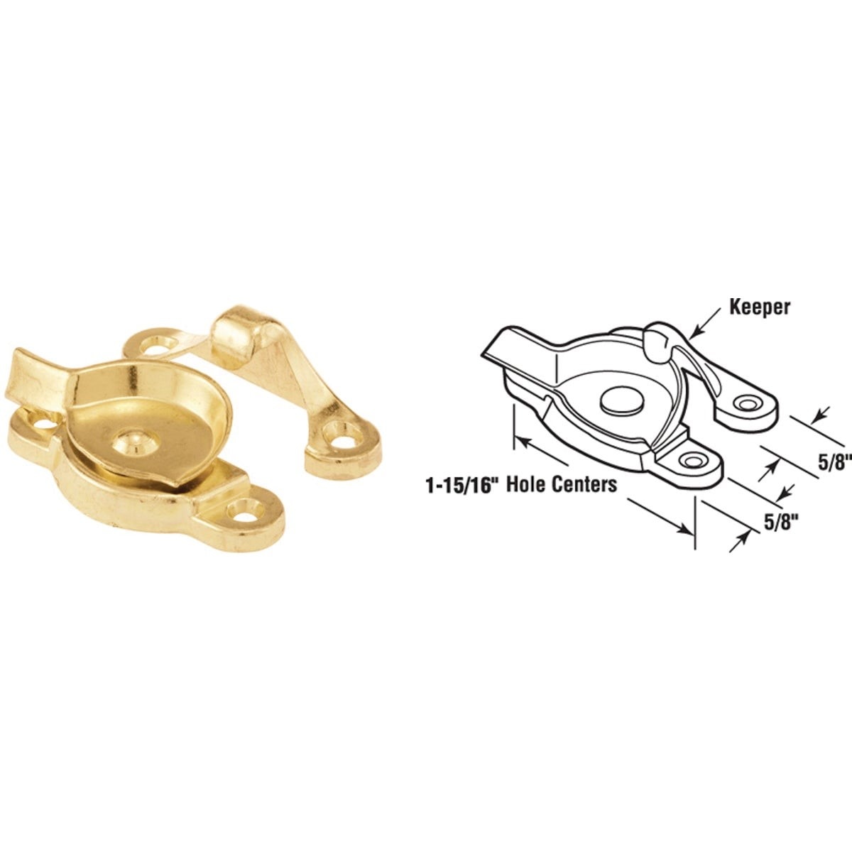 PRIME-LINE PRODUCTS Prime-line Products F 2574 Cam Spring Sash Lock Brass Finish