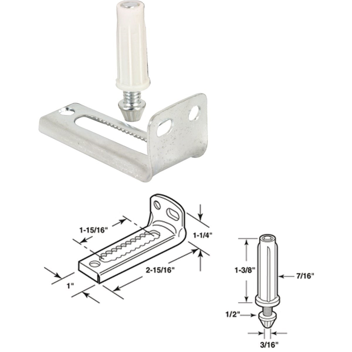 PRIME-LINE PRODUCTS Prime-line Products N 6992 Bottom Pivot Bracket Pin Kit