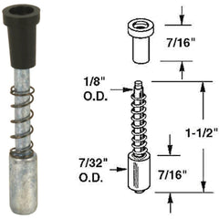 PRIME-LINE PRODUCTS Prime-line Products PL7925 Screen Plunger Latch Die-cast 6-pack
