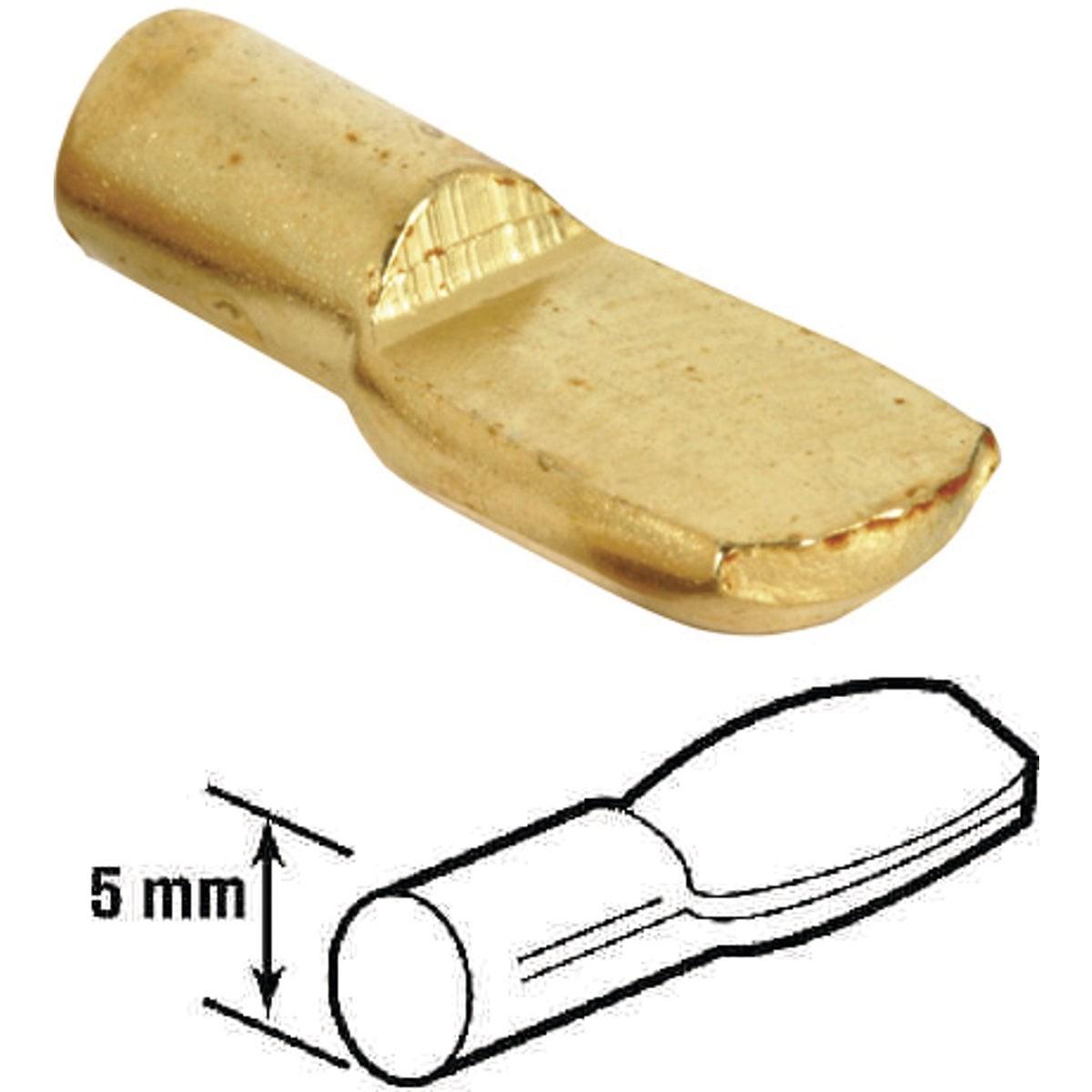PRIME-LINE PRODUCTS Prime-line Products U 10165 Brass Shelf Support Peg 5mm 8pk
