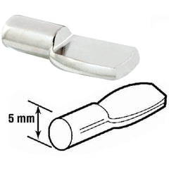 PRIME-LINE PRODUCTS Prime-line Products U 10166 Shelf Support Peg 5mm Nickel 8-count