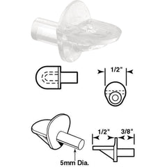PRIME-LINE PRODUCTS Prime-line Products U 10147 Clear Butyrate Shelf Support