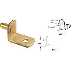 PRIME-LINE PRODUCTS Prime-line Products U 10170 Brass Shelf Support 5mm 8 Pack