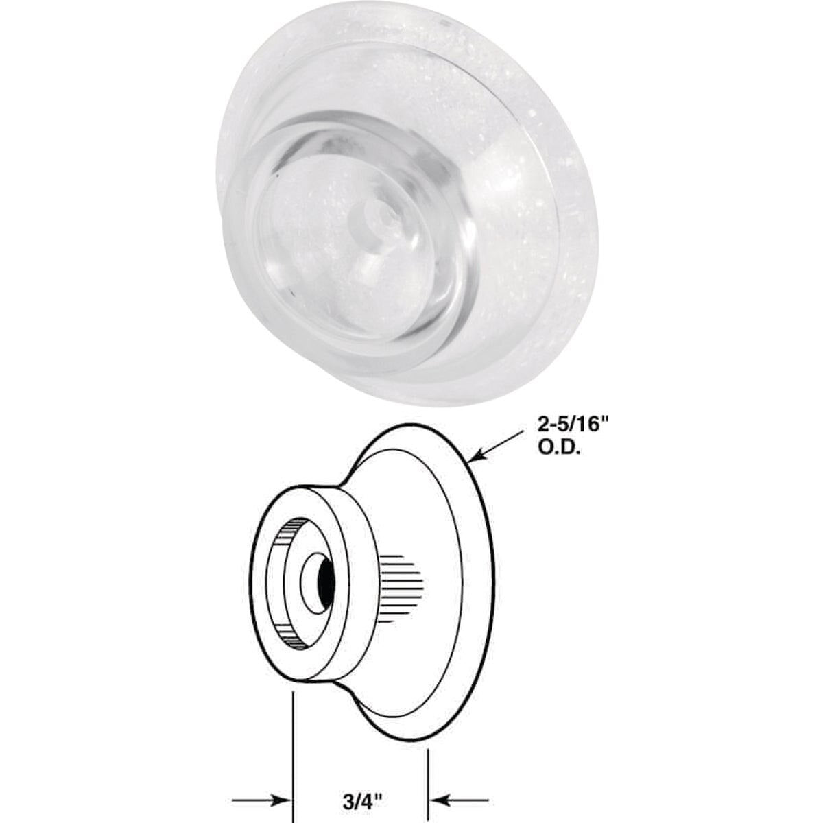 PRIME-LINE PRODUCTS Prime-line Products U 9004 Wall Door Stop 2 Count
