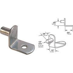 PRIME-LINE PRODUCTS Prime-line Products U 10169 Nickel Shelf Support Peg 8 Pack