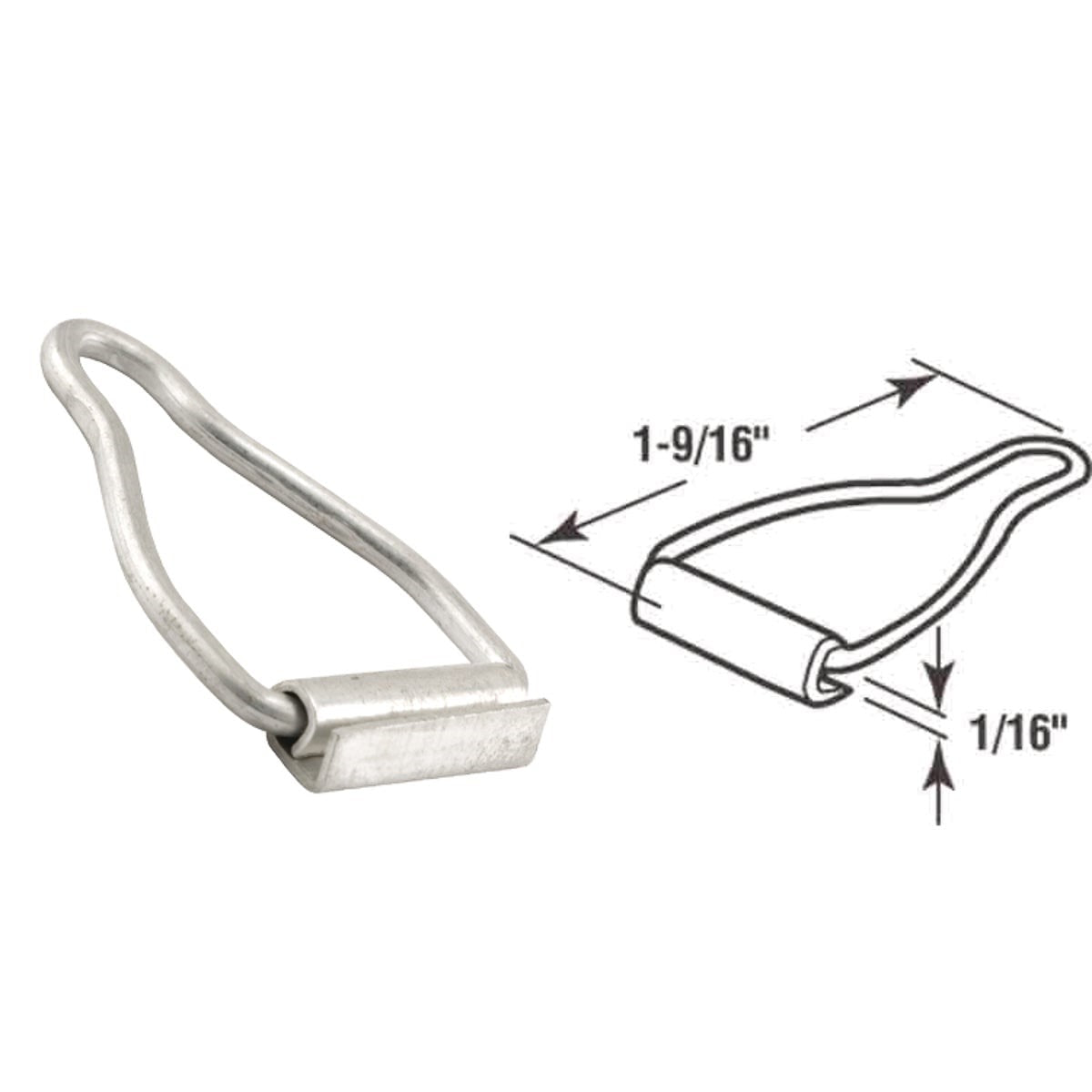 PRIME-LINE PRODUCTS Prime-line Products PL14658 Spline Channel Bail Latch 25-pack