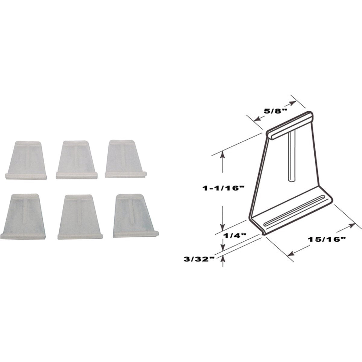 PRIME-LINE PRODUCTS Prime-line Products PL14618 Spline Channel Pull Tab 25-pack