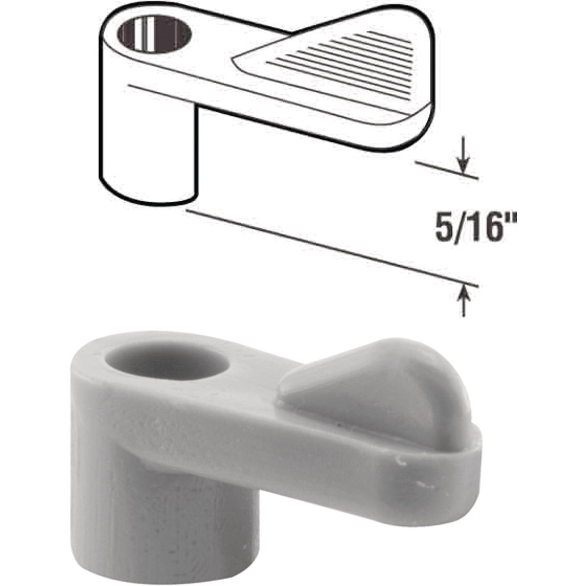 PRIME-LINE PRODUCTS Prime-line Products PL7741 Swivel Screen Clip Gray 12 Pack