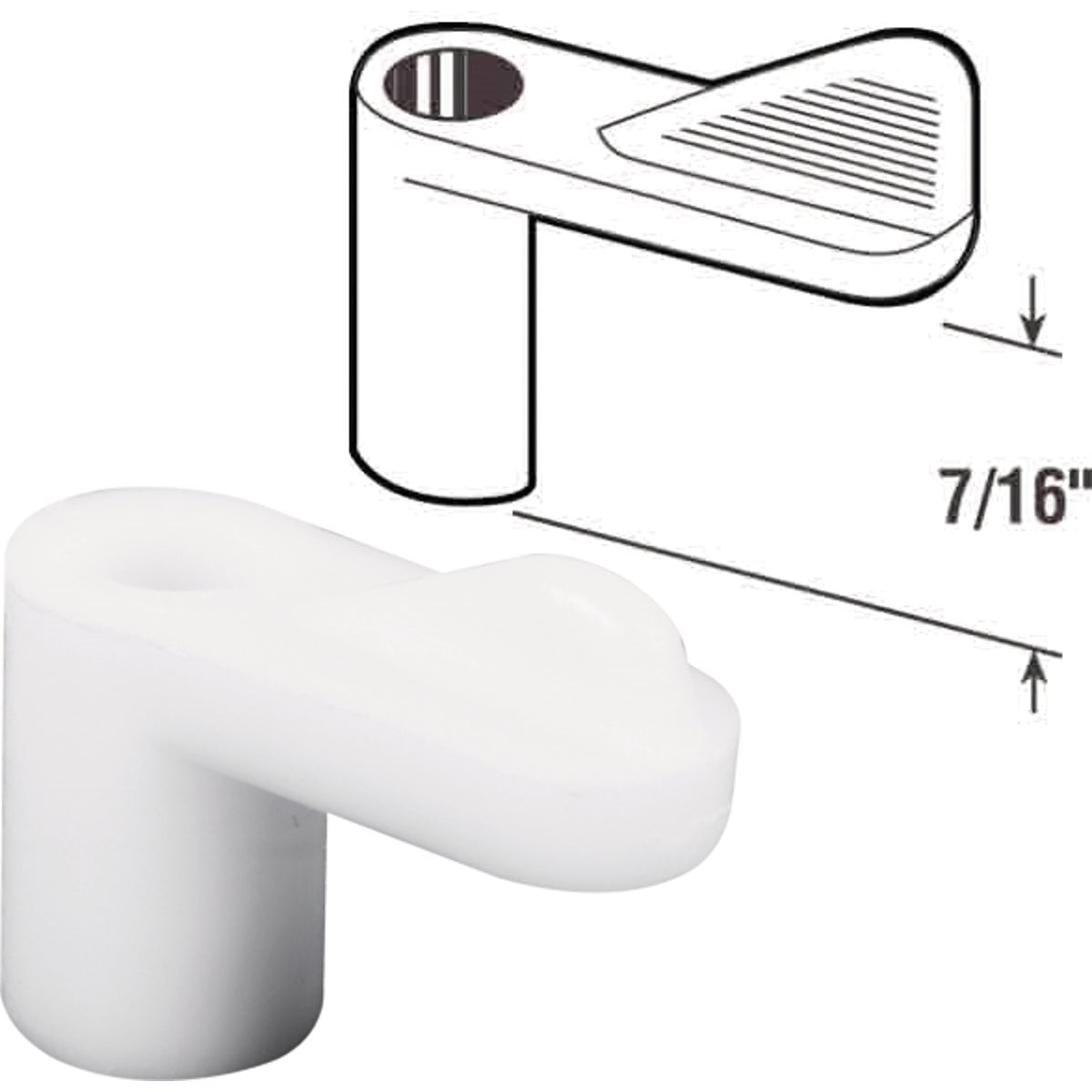 PRIME-LINE PRODUCTS Prime-line Products PL7775 Swivel Screen Clip 7/16 in White 12pk