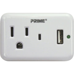 PRIME WIRE & CABLE Prime Wire Cable PBUSB241S Wall Charger 1 Outlet 1 Usb