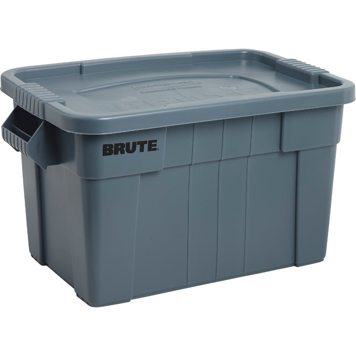 RUBBERMAID Rubbermaid FG9S3100GRAY Brute Tote with Lid 20 Gallon