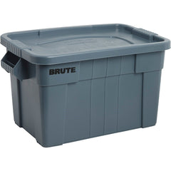 RUBBERMAID Rubbermaid FG9S3100GRAY Brute Tote with Lid 20 Gallon