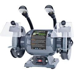 GENESIS Honeywell GBG600L 6 Inch 1/2 Hp Bench Grinder with Lights