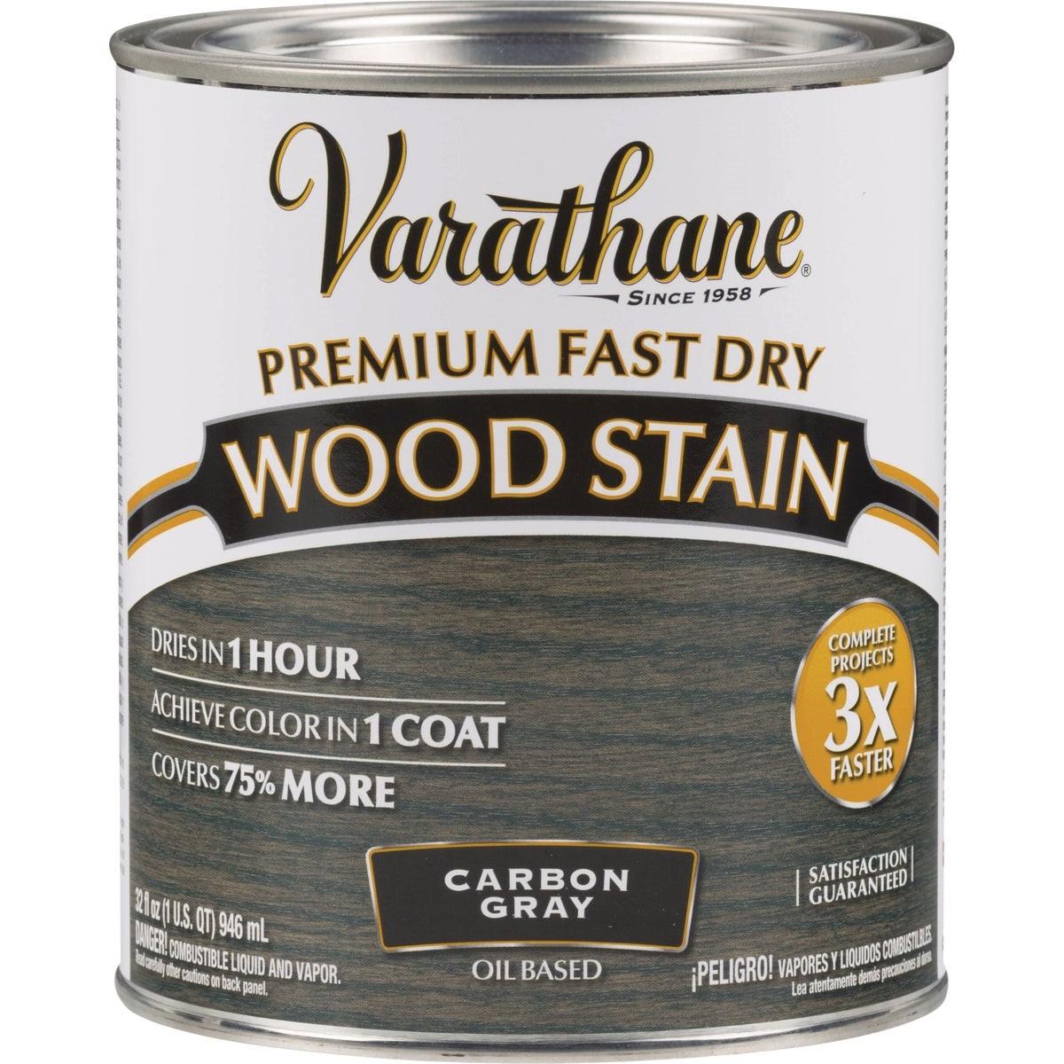 RUST-OLEUM Rust-oleum 304559 Varathane Fast Dry Wood Stain Carbon Gray Qt
