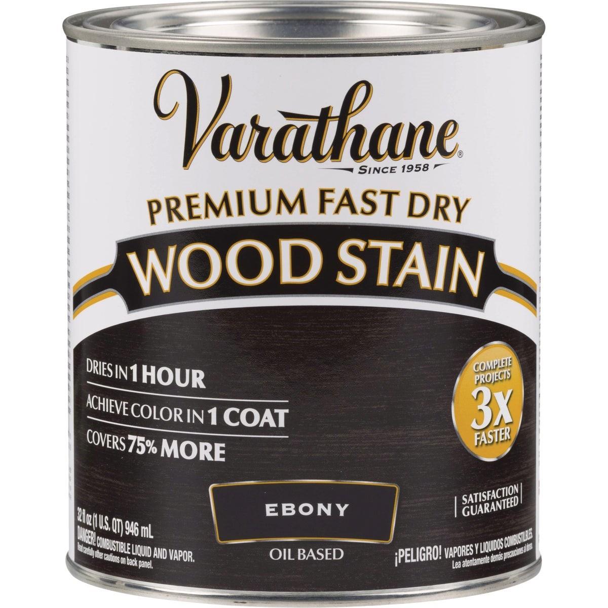 RUST-OLEUM Rust-oleum 269395 Varathane Fast Dry Ebony Wood Stain 1 Qt
