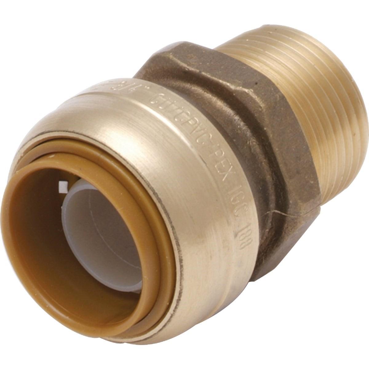 RWC Rwc U140LFA 1 in X 1 in Mnpt Brass Push-to-connect Adapter