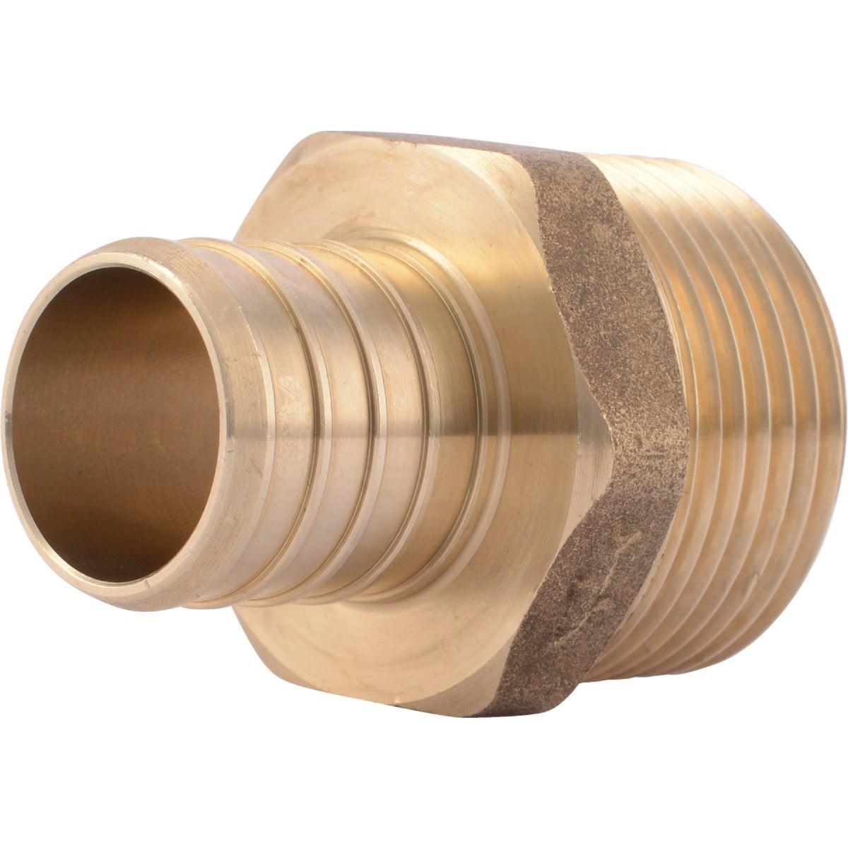 RWC Rwc UC140LFA 1 in Cf X 1 in Mpt Brass Pex Barb Adapter