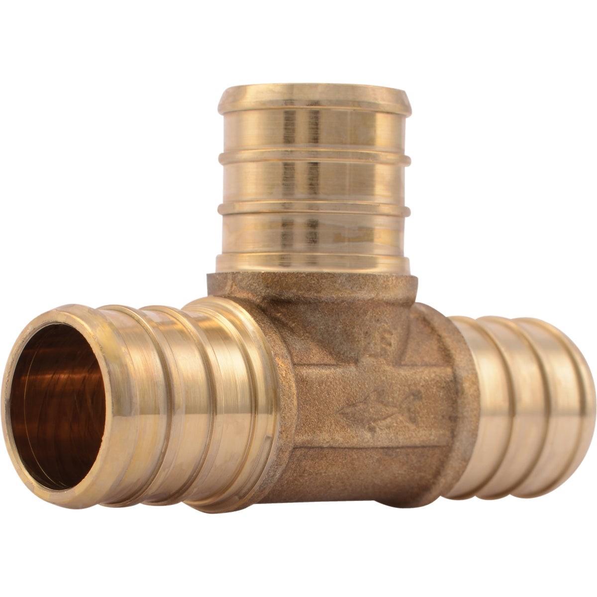 RWC Rwc UC370LFA10 Sharkbite Brass Pex Barb Tee 3/4 in 10-pack