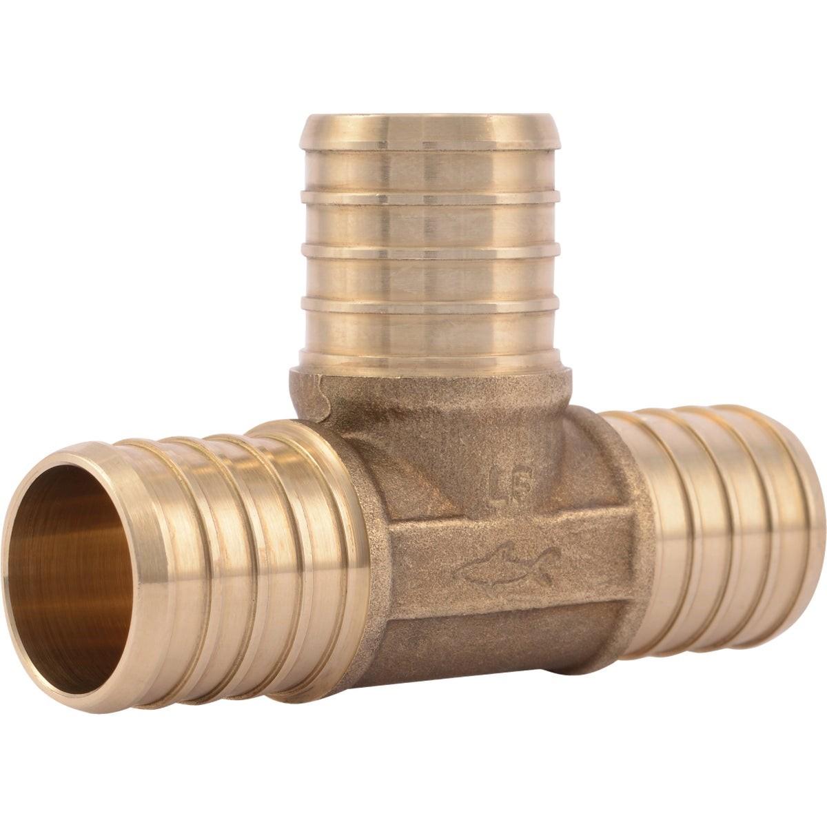 RWC Rwc UC374LFA Sharkbite Brass Pex Barb Tee 1 in X 1 in X 1 in
