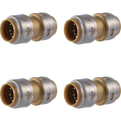 RWC Rwc UR016A4 Sharkbite Max 3/4 in Push-connect Brass Coupling 4pk
