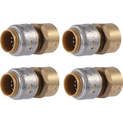 RWC Rwc UR072A4 Brass Push-to-connect Female Adapter 4-pack