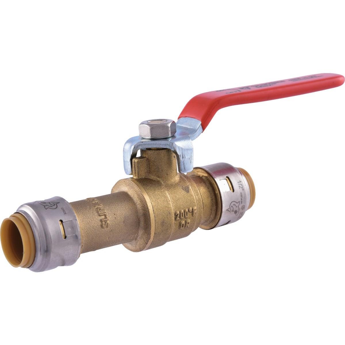 RWC Rwc UR24735 Sharkbite 1/2 in Brass Push-fit Slip Ball Valve