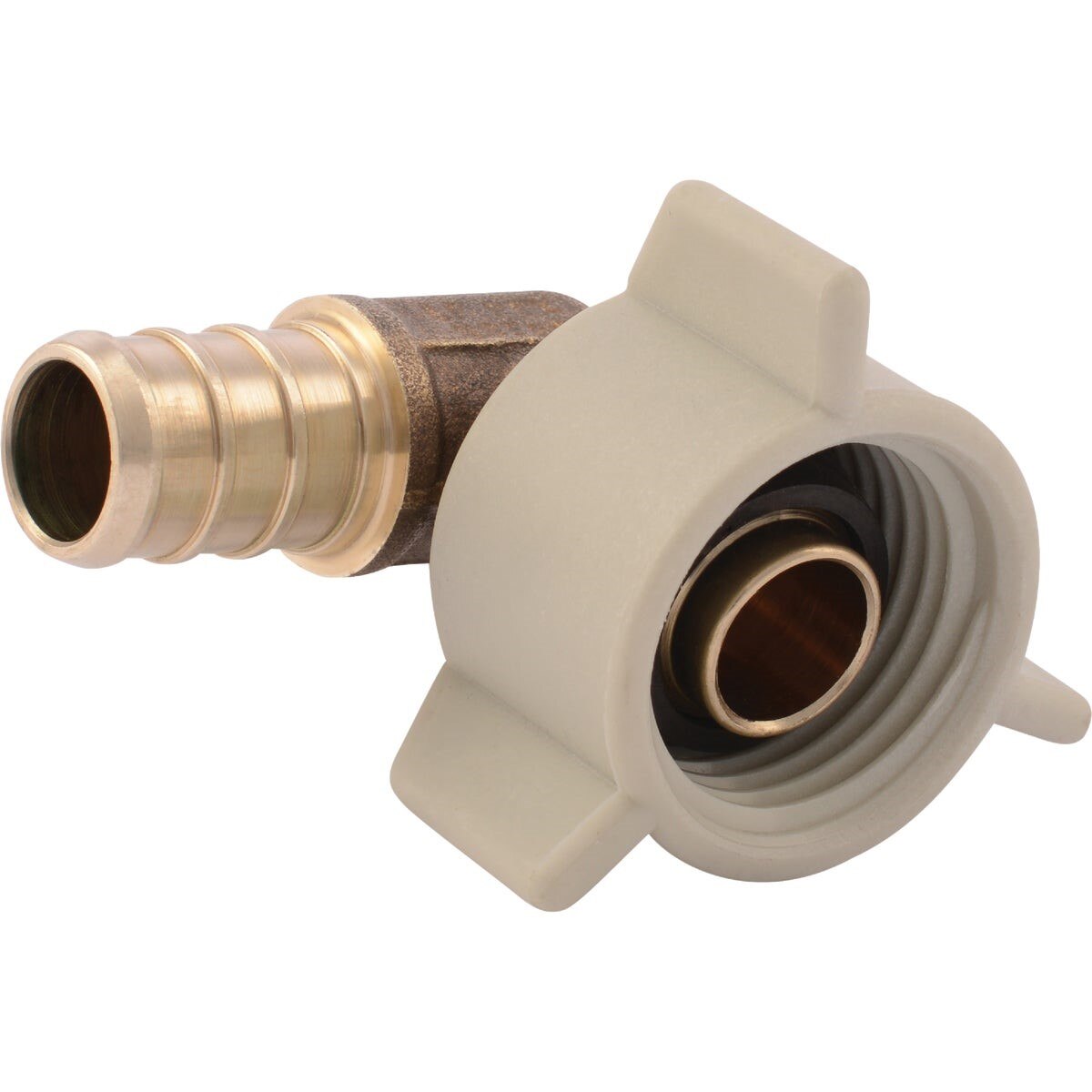 RWC Rwc UC532LFA 1/2 in Barb X Fpt 90 Deg Brass Swivel Pex Elbow