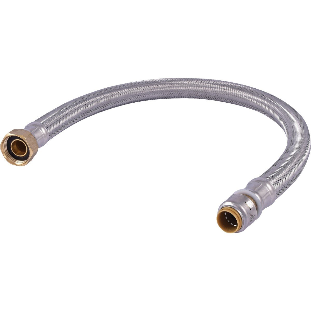 RWC Rwc UR3068FX24 Braided Water Heater Connector 1/2in X 3/4in Fip 24in