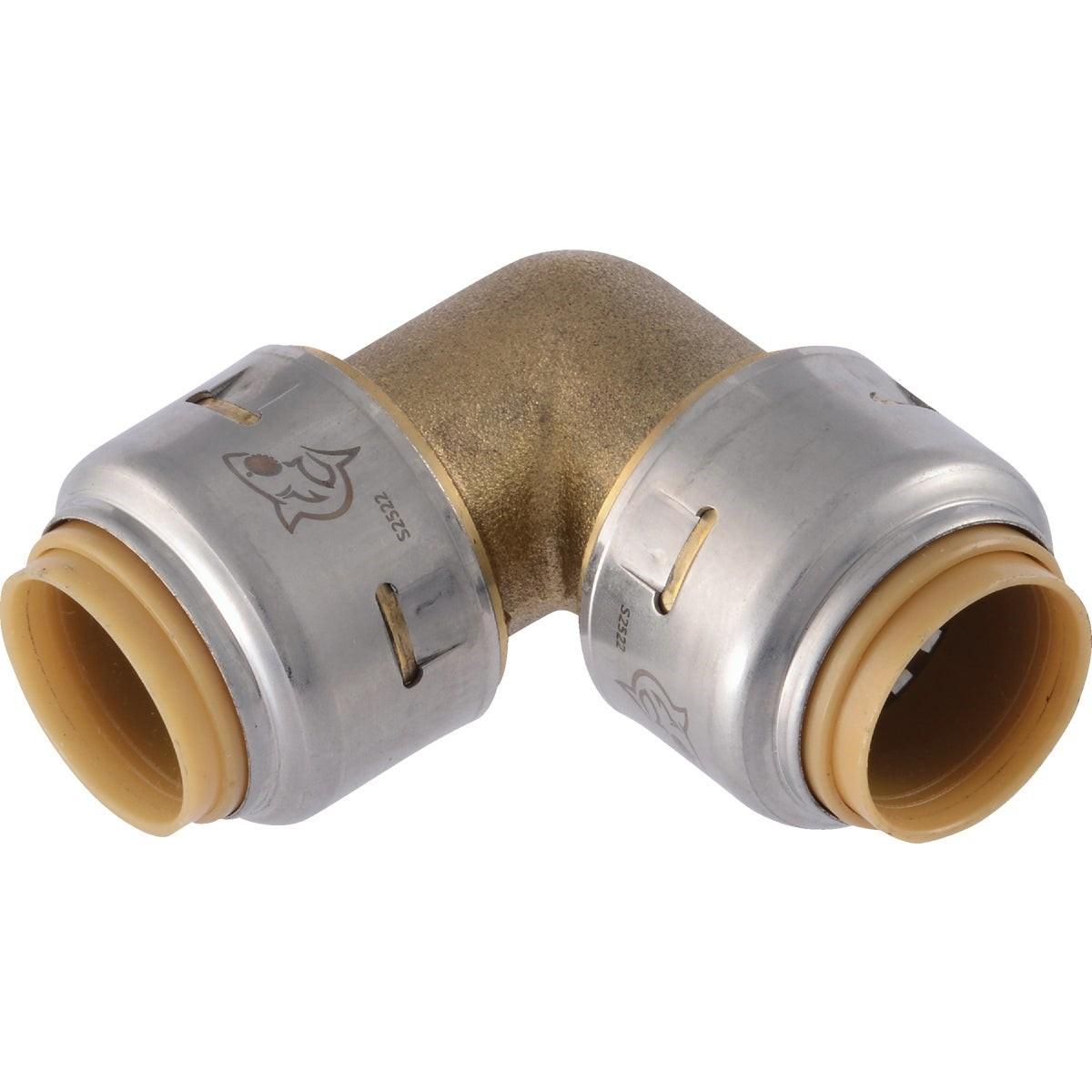 RWC Rwc UR248A4 Sharkbite Max Brass 90 Deg Elbow 1/2 in 4-pack