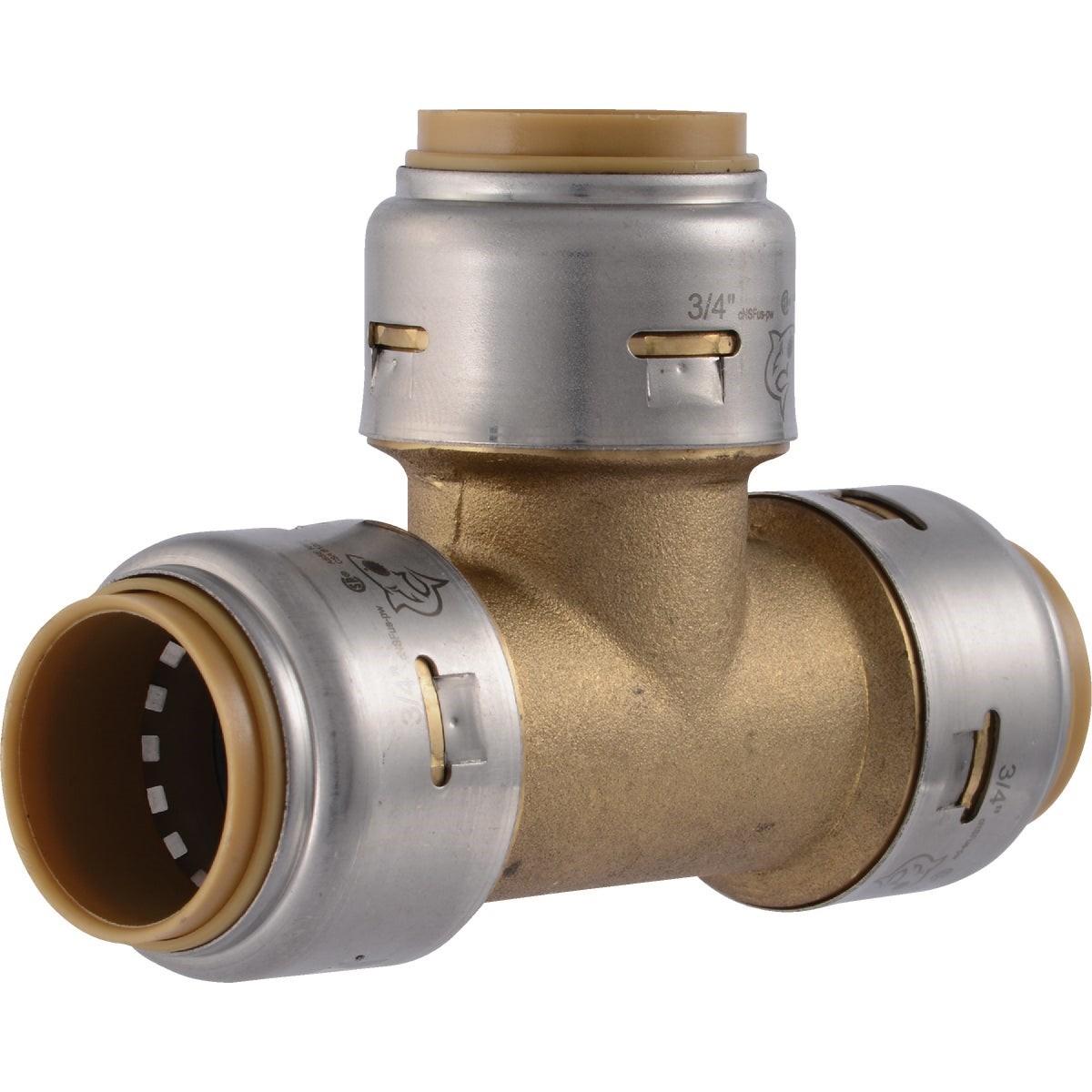 RWC Rwc UR370A Sharkbite Max Brass Push-to-connect Tee 3/4 in