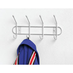 SPECTRUM DIVERSIFIED Spectrum Diversified 60400 Wall Mount Hook Rail 4 Hook White