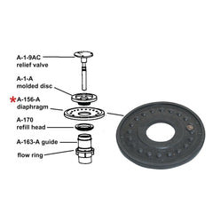 SLOAN Sloan 7-5301188 Rubber Diaphragm Flush Valve Repair
