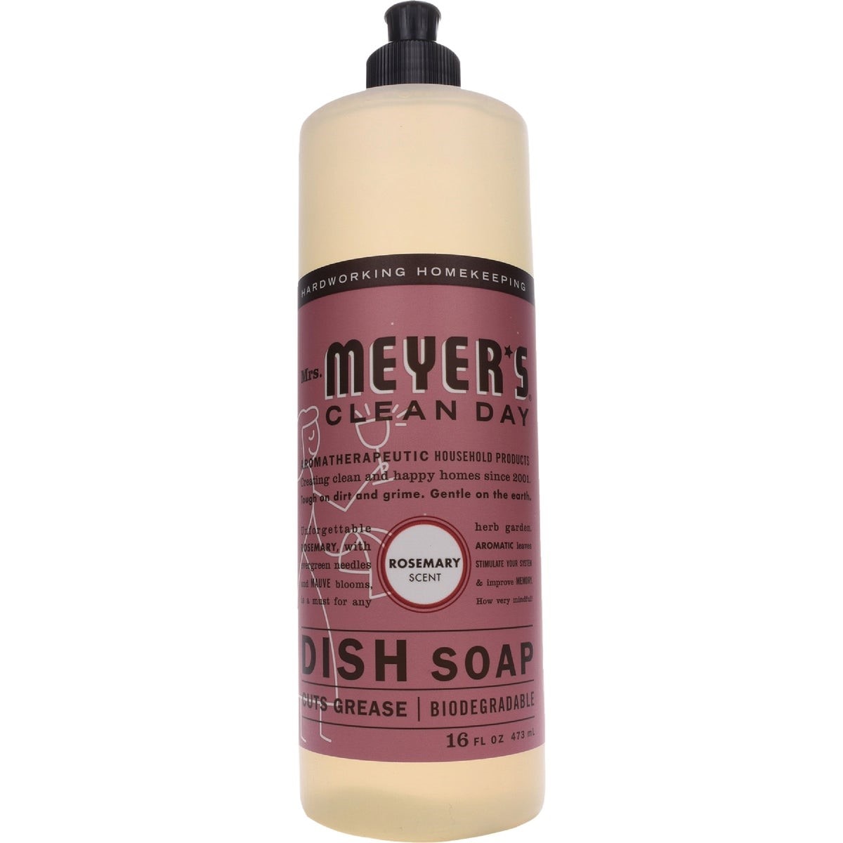 MRS MEYERS CLEAN DAY Mrs Meyers Clean Day 17451 Liquid Dish Soap 16 Oz Rosemary