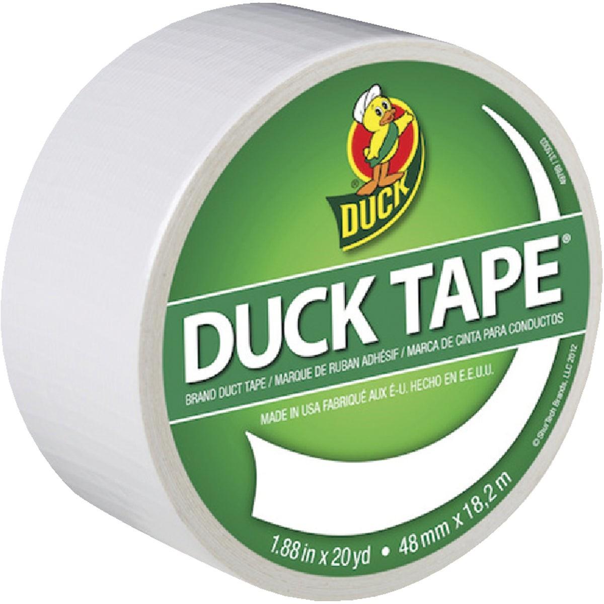 DUCK Duck 1265015 Colored Duct Tape White 1.88in X 20yd