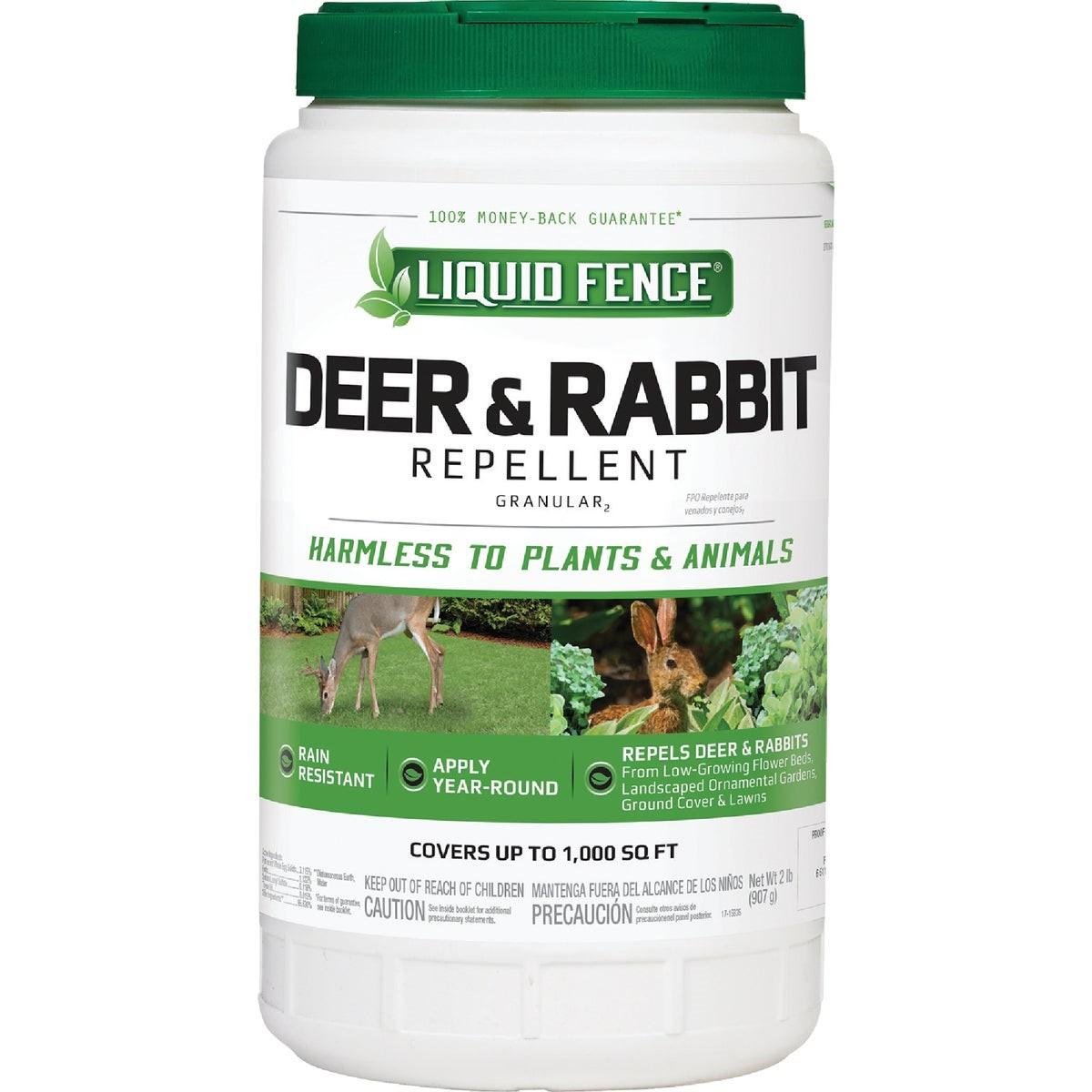 LIQUID FENCE Liquid Fence HG-70266 Granular Deer Rabbit Repellent 2 Lb