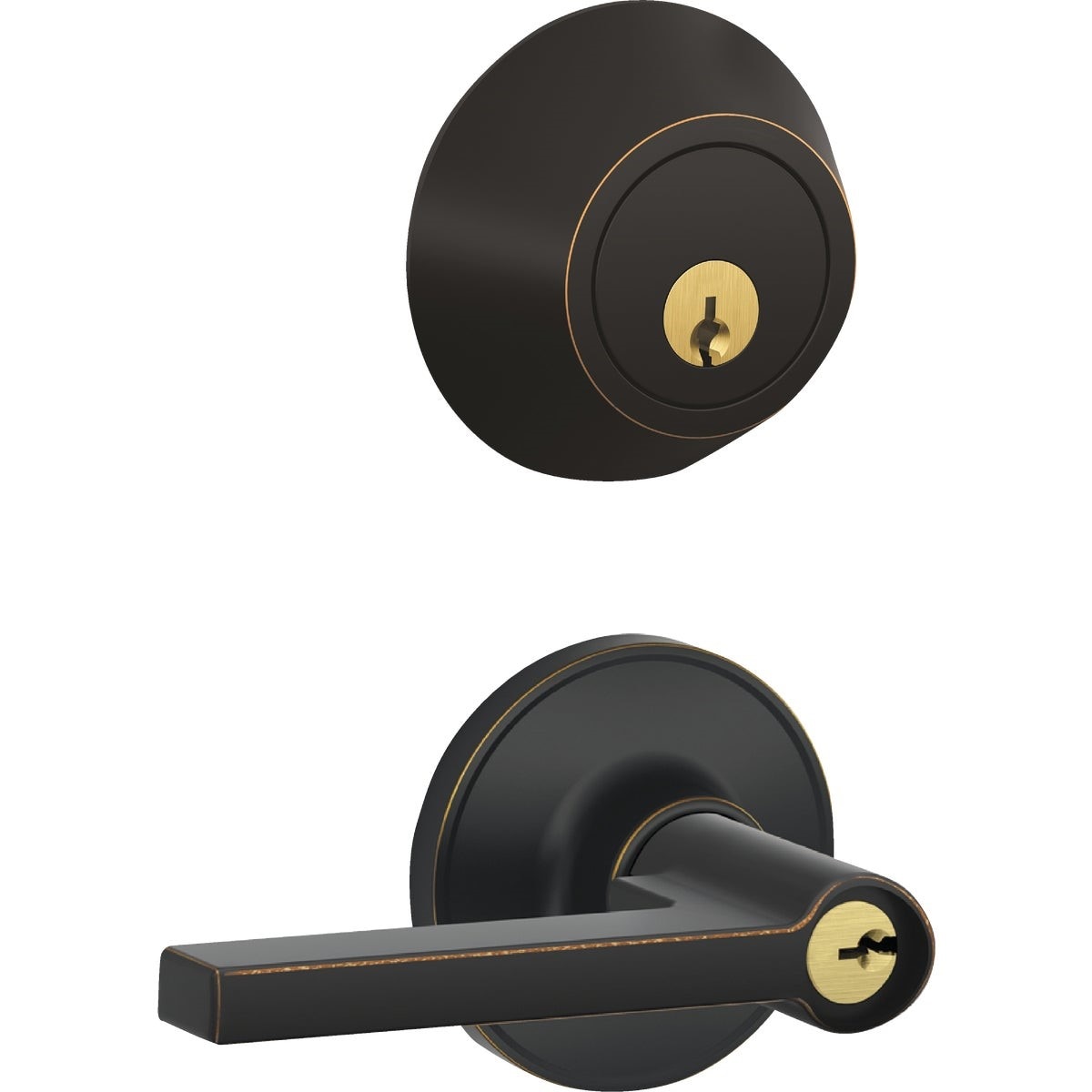 DEXTER Dexter JC60VSOL716 Single Cylinder Deadbolt Lever Combo