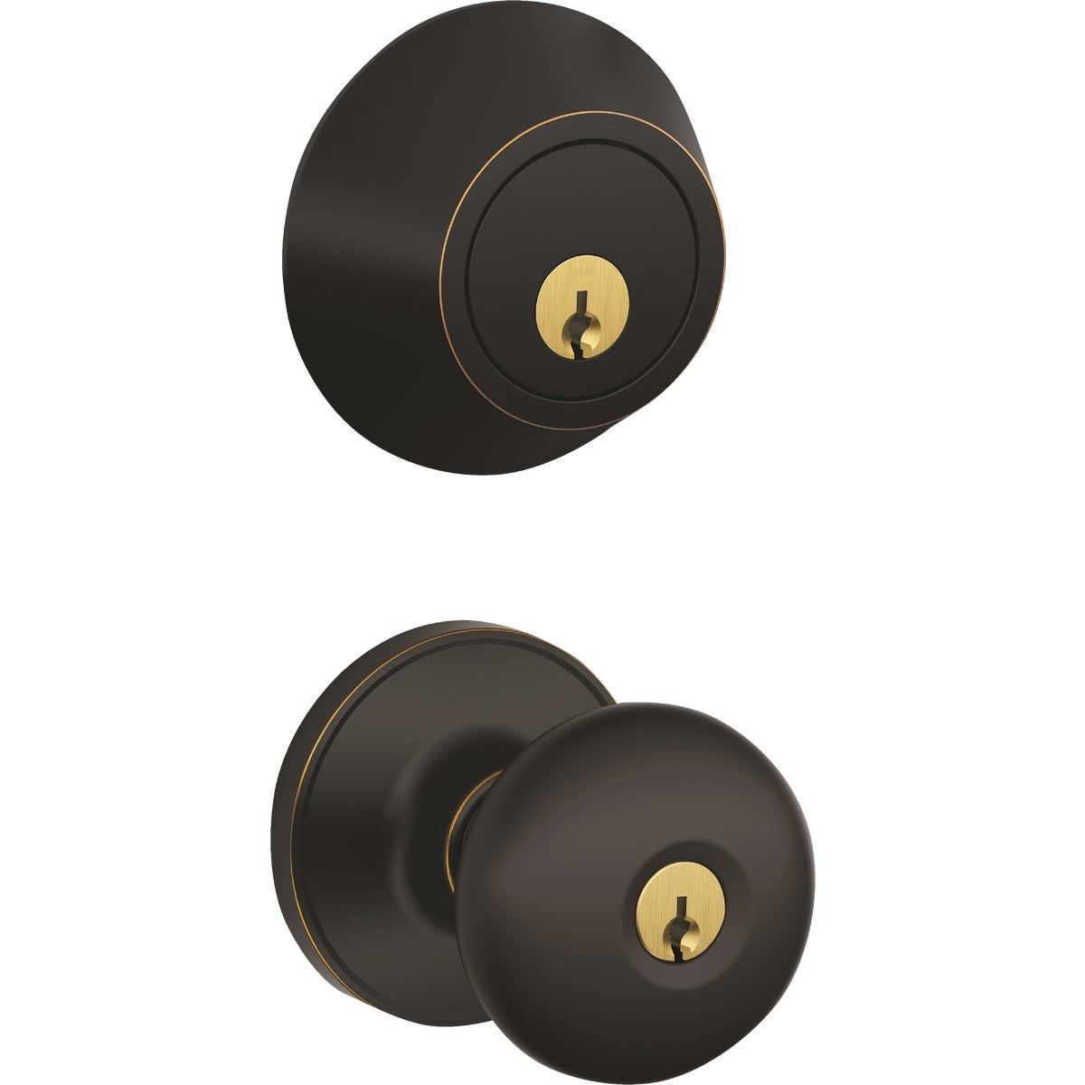 DEXTER Dexter JC60VSTR716 Deadbolt Knob Combo Aged Bronze