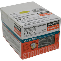 SIMPSON STRONG-TIE Simpson Strong-tie SD10212R100-R Hex Structural Screw 100ct