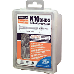SIMPSON STRONG-TIE Simpson Strong-tie N10DHDG-R Joist Hanger Nails 10d 120ct