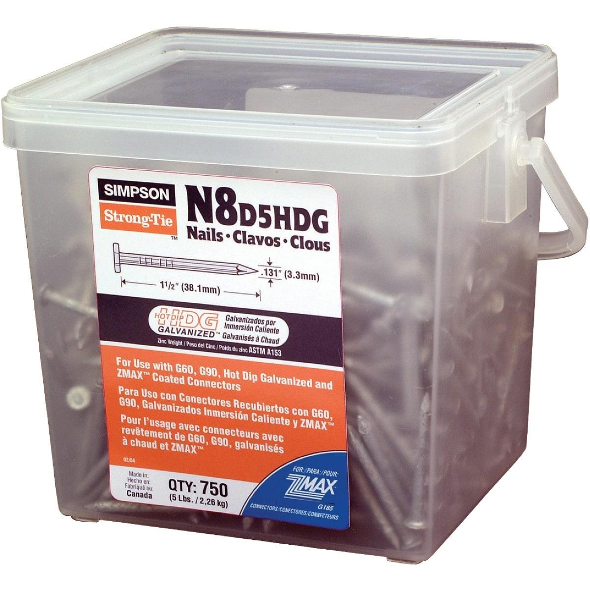 SIMPSON STRONG-TIE Simpson Strong-tie N8D5HDG-R 8d Joist Hanger Nails 750ct Hdg